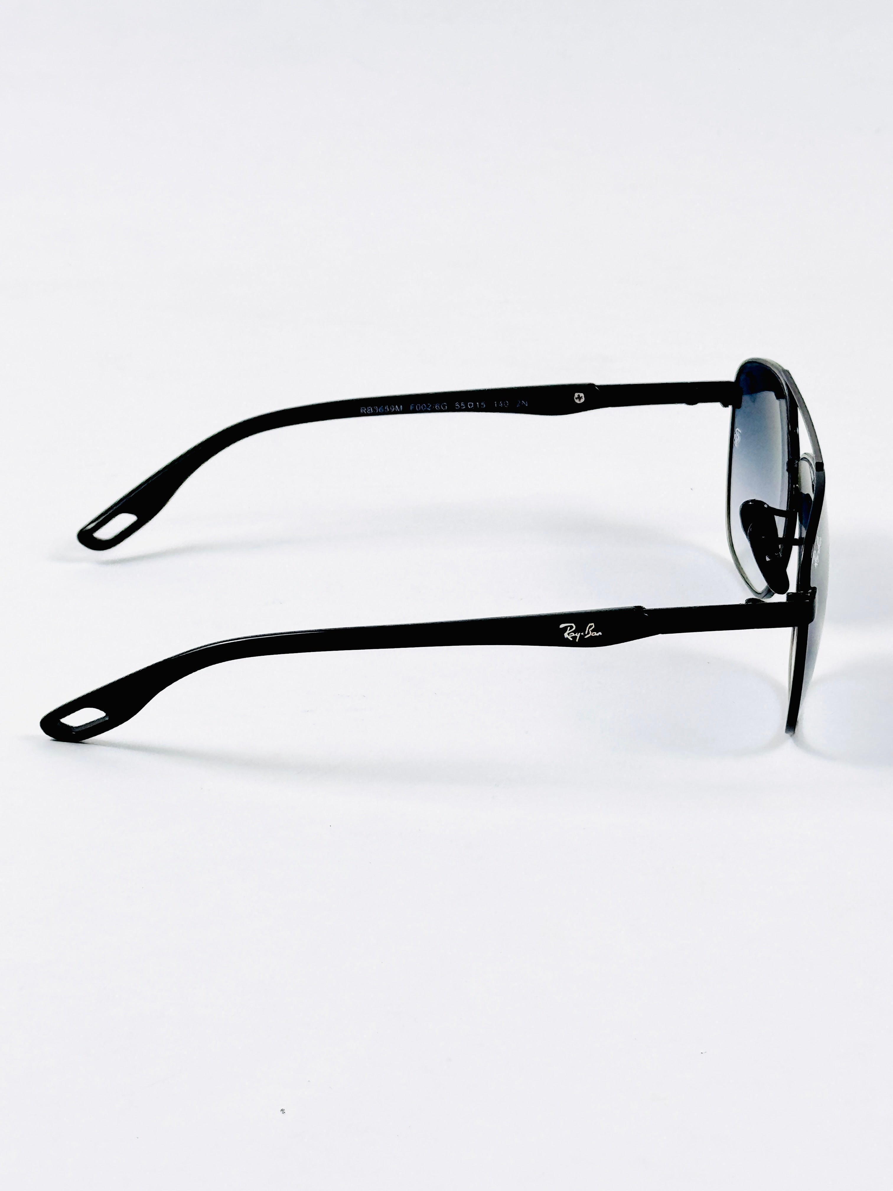 RayBan – 3659 – 55 – Black Blue –  Metal - Sunglasses – Unisex - Premium