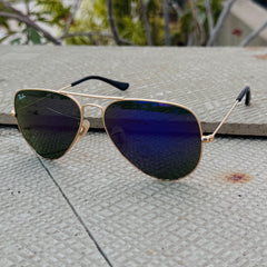 Rayban – 3035 – 62 – Golden Mercury – Metal – Sunglasses – Unisex - Premium