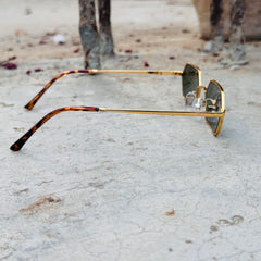 RayBan – 3728 – 58 – Golden Green –  Metal - Sunglasses – Unisex - Premium