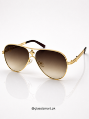 Lv– 2A808 – 57 – Brown Gradient – Metal - Sunglasses – Unisex