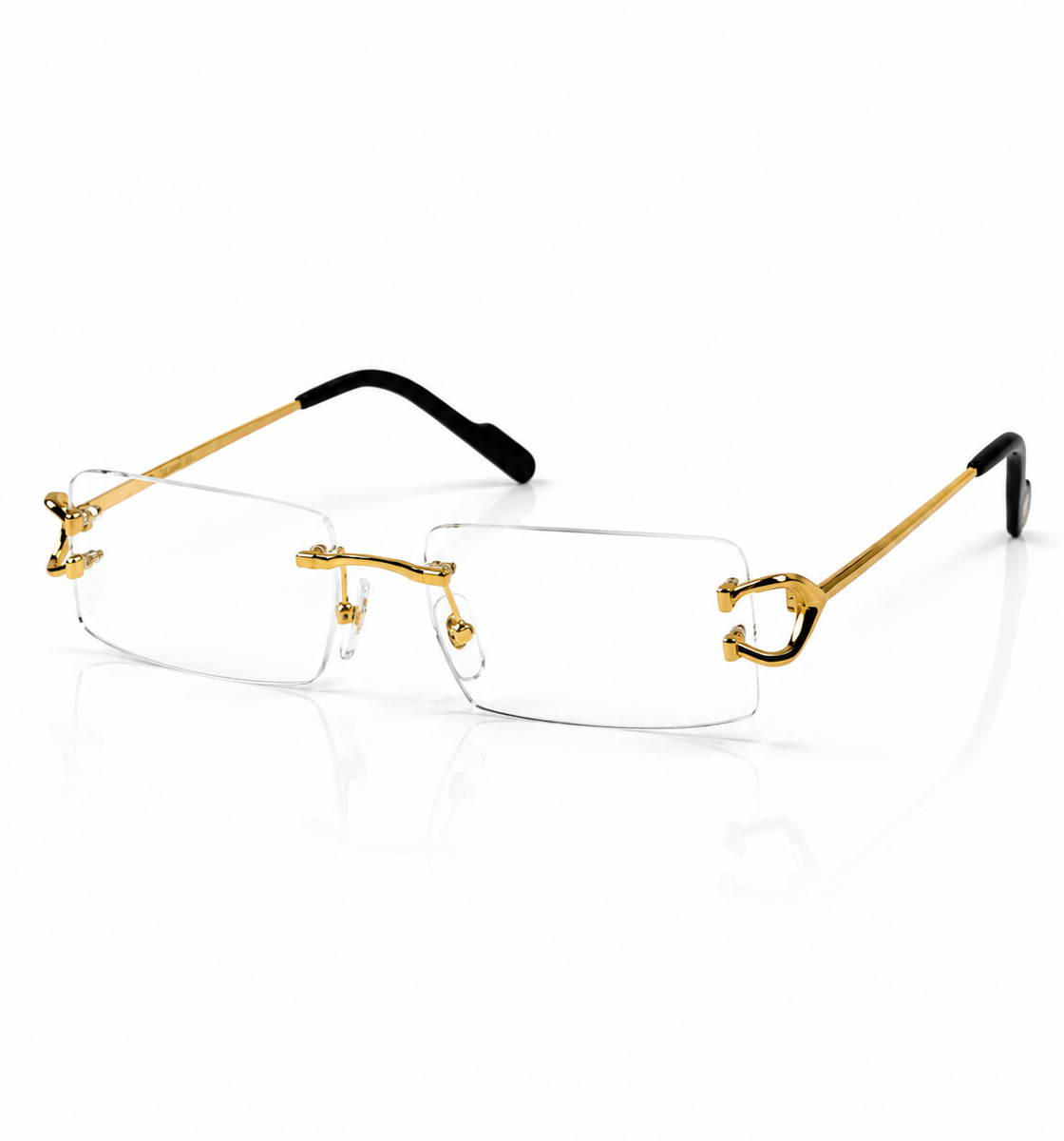 Cartier – 0488 – 56 – Golden - Metal - Optics – Unisex - Premium