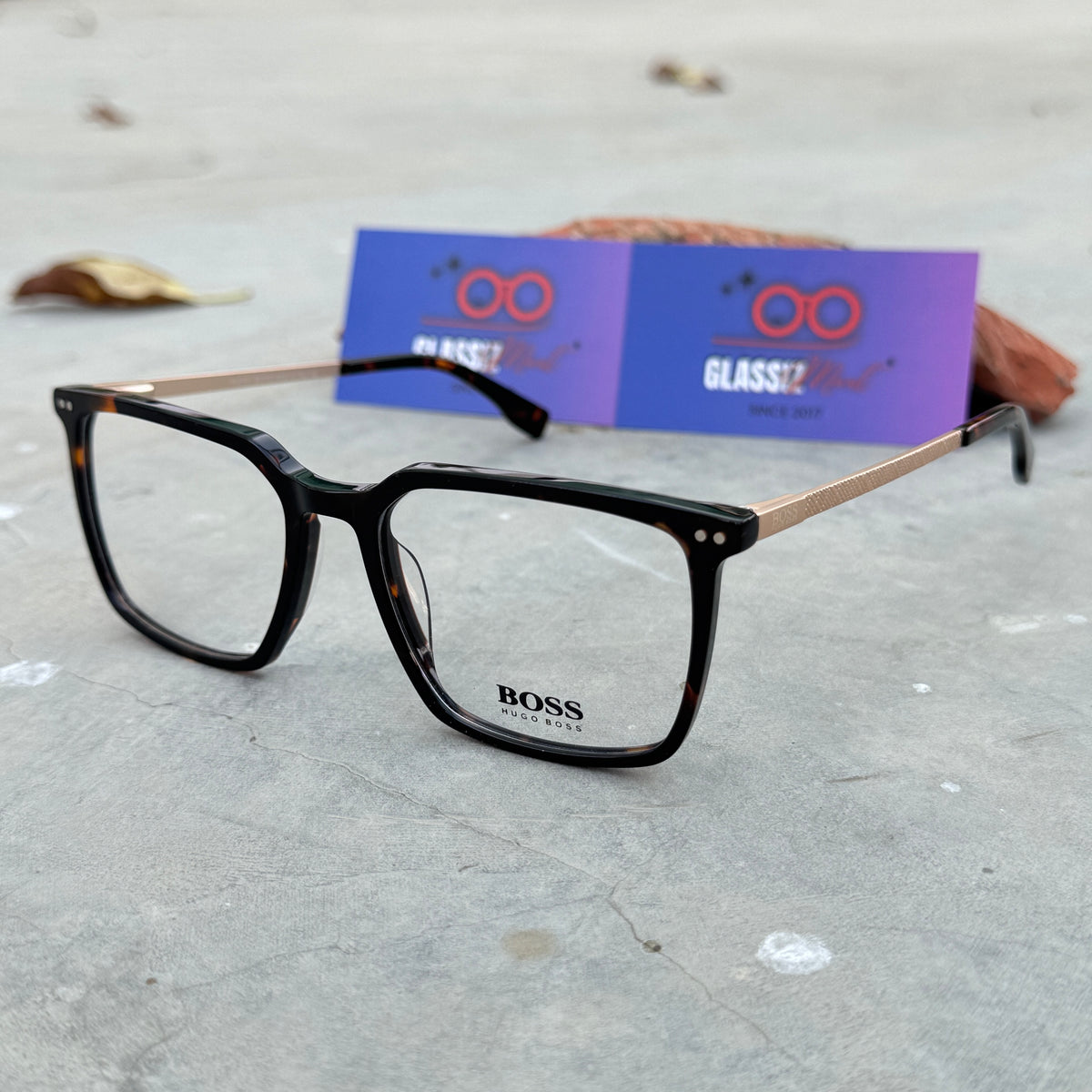 Boss – 42403 – 54 – Grey - Acetate - Optics – Unisex - Premium