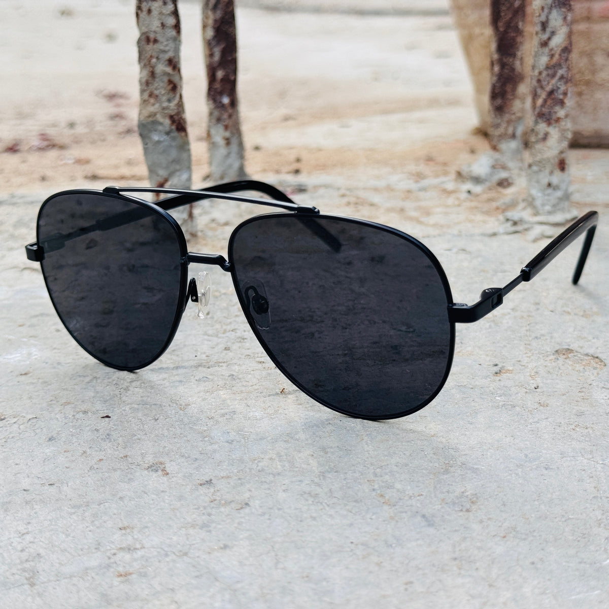 Cartier – 801 – 56 – Black – Metal – Sunglasses – Unisex - Premium