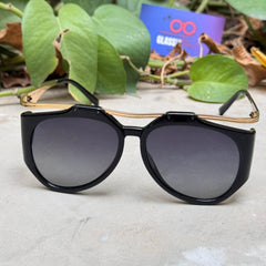 YSL – M137 - 55 – Golden Black Gradient – Metal - Acetate - Sunglasses – Ladies - Premium