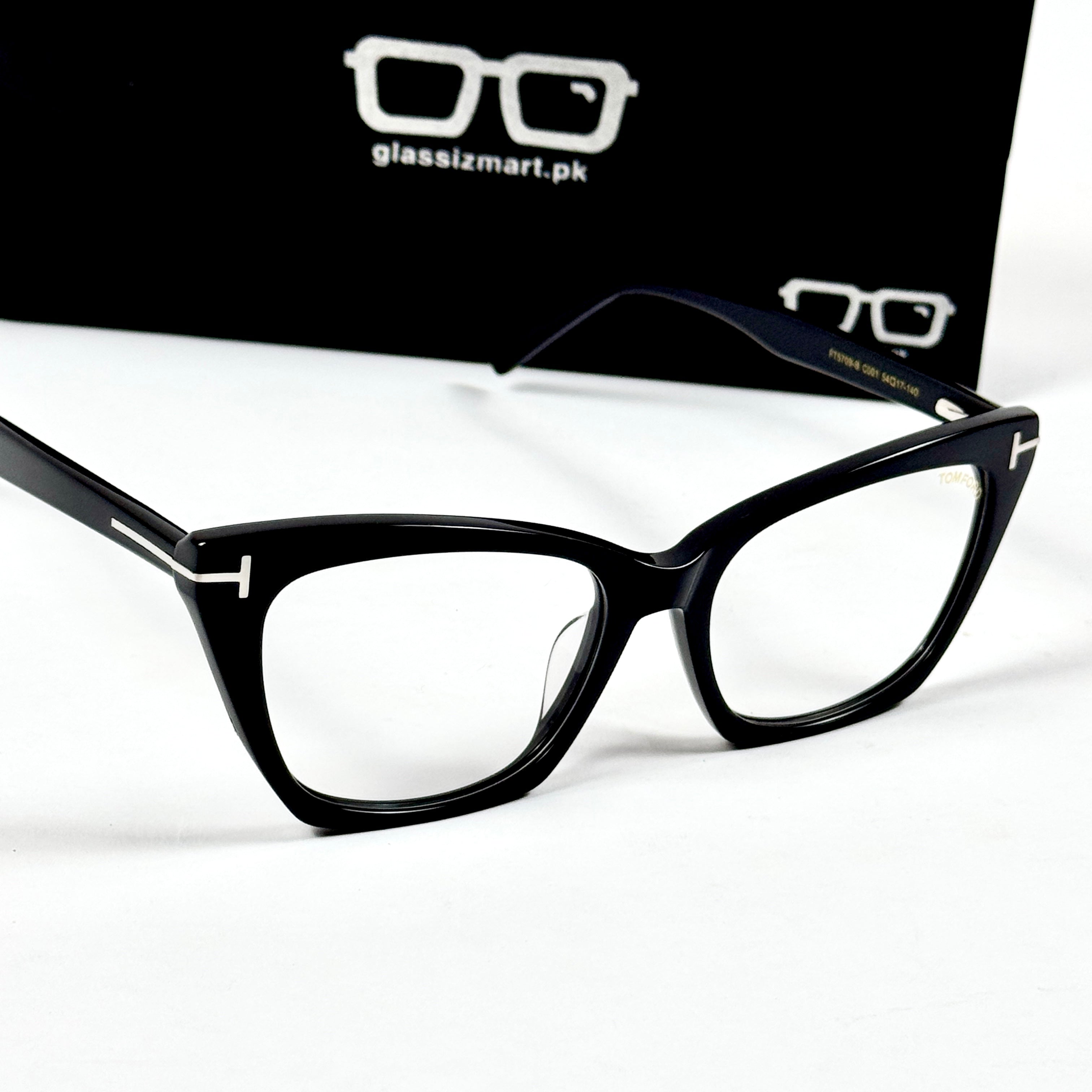 Tom Ford – 5709 – 54 – Black –  Acetate - Optics – Ladies - Premium