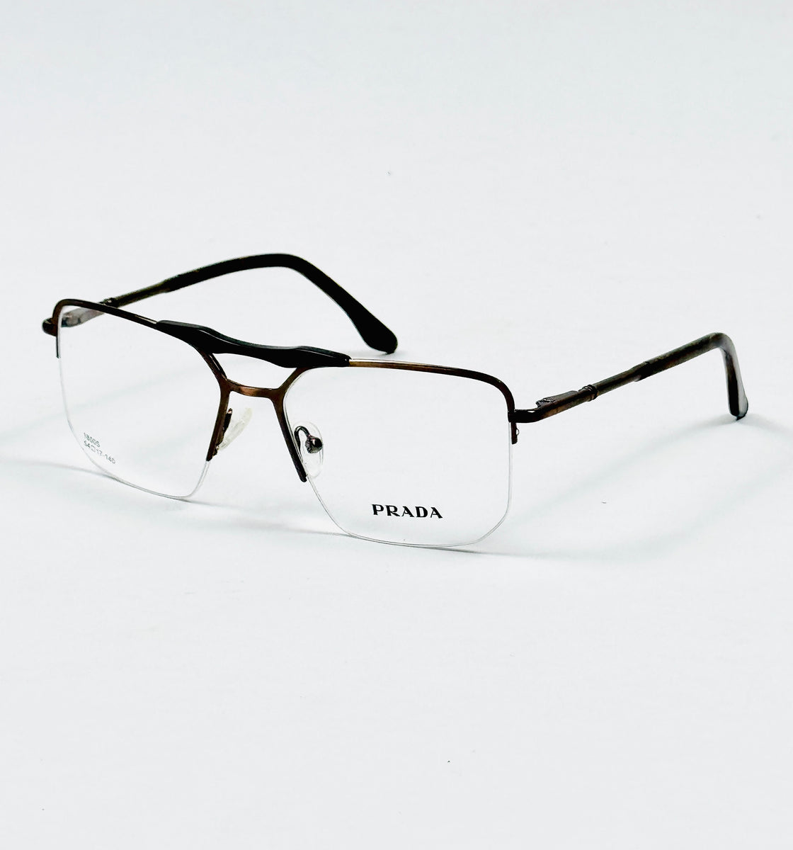 Prada – 18005 – 54 – Brown –  Metal - Optics – Unisex