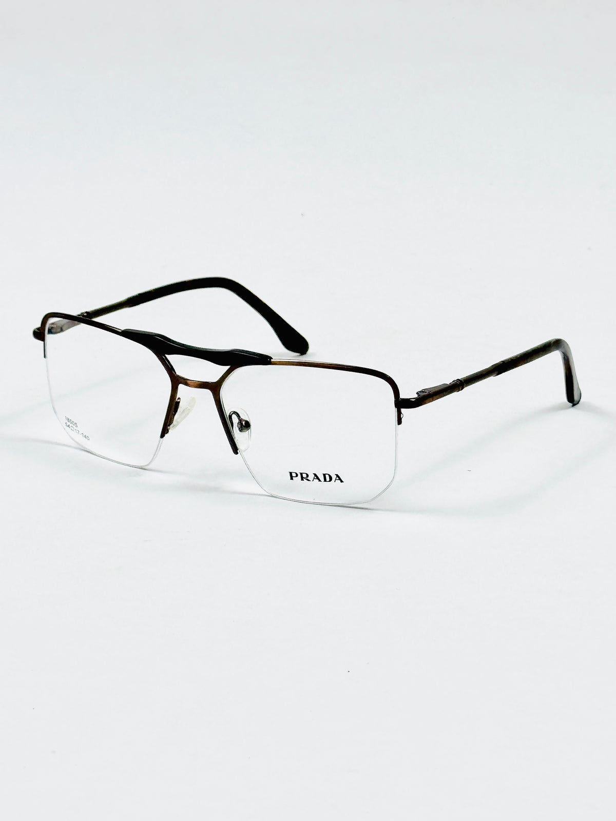 Prada – 18005 – 54 – Brown –  Metal - Optics – Unisex