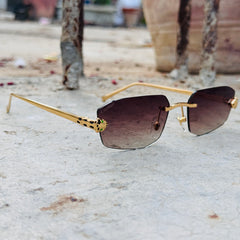 Cartier – 0474 - 56 –  Golden Brown - Metal - Sunglasses – Unisex - Premium