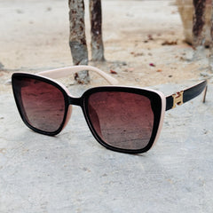 Hermes - 33120 – 60 – Brown – Acetate – Sunglasses – Ladies