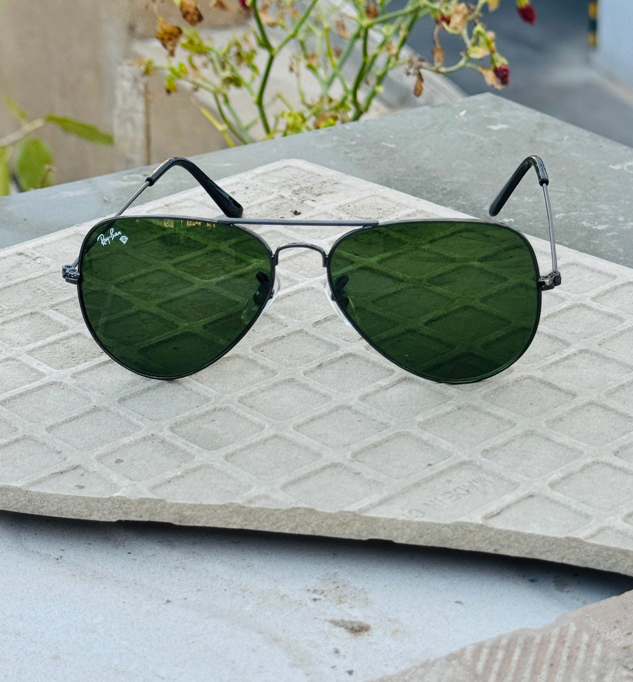 R.ban – 3026 – 62 – Grey Green – Metal – Sunglasses – Unisex