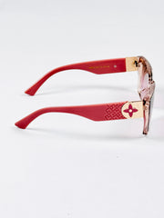 Louis Vuitton - 9044 – 64 – Pink – Acetate – Sunglasses – Ladies