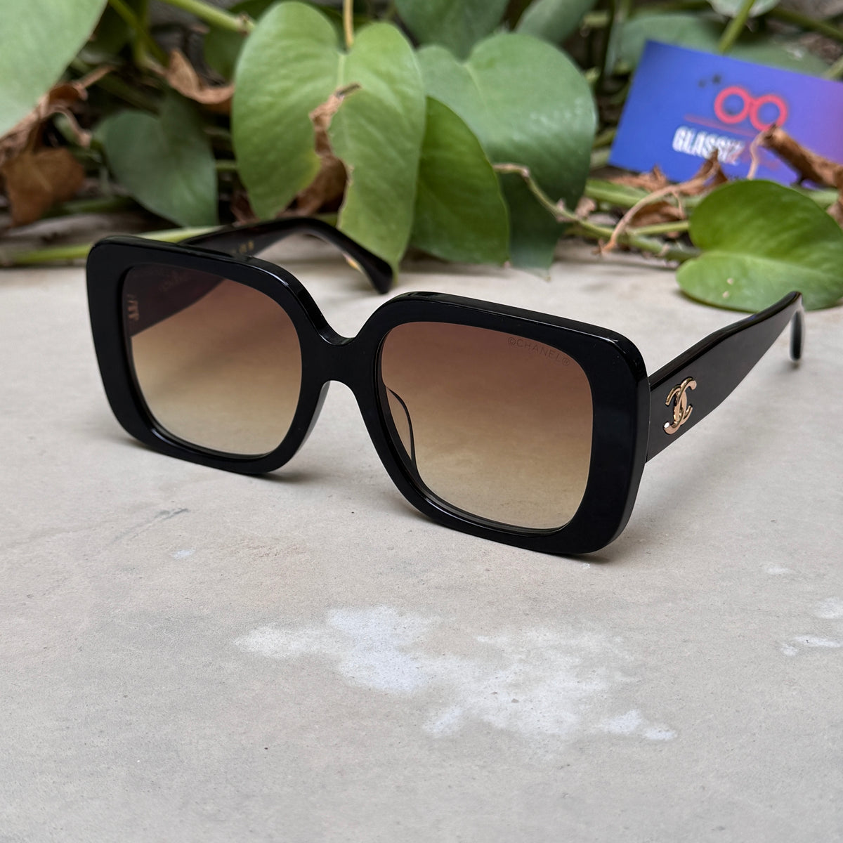 Chanel – 9149 - 55 – Black Brown Gradient – Acetate - Sunglasses – Ladies - Premium
