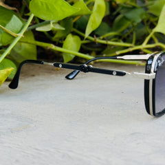 Rayban – 277 – 56 – Silver Black – Metal – Sunglasses – Unisex