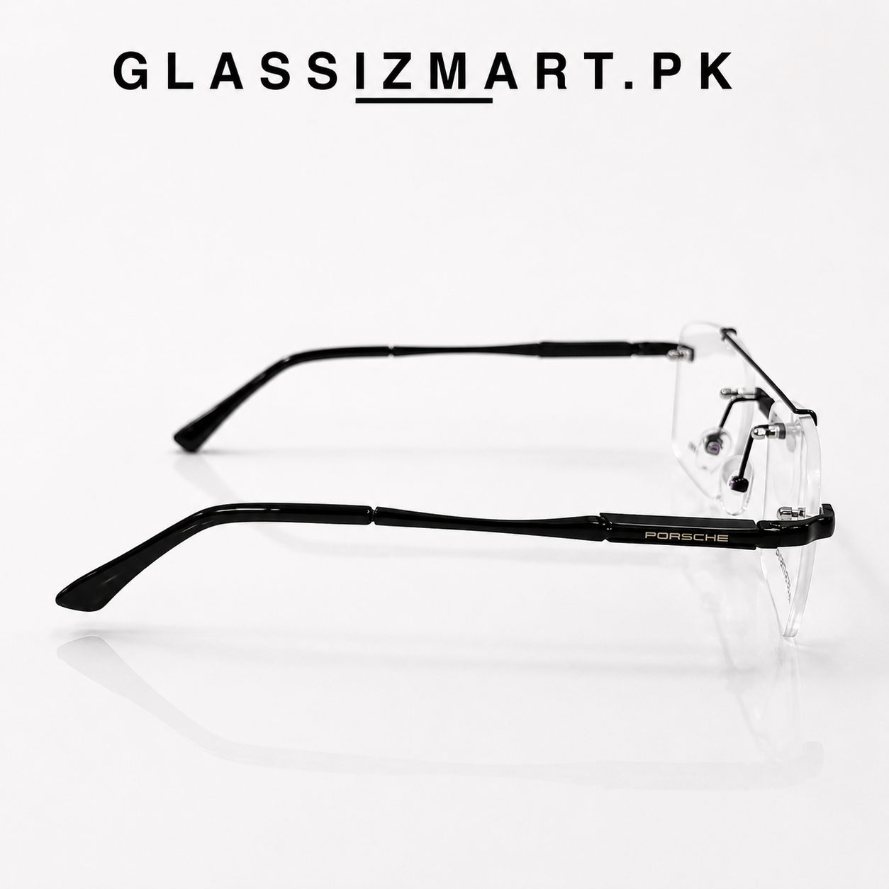 Porsche - Rimless – 238 – 51 – Black –  Metal - Optics – Unisex