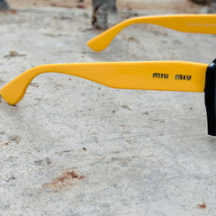 Miu Miu - 100 - 50 – Yellow Brown - Acetate - Sunglasses – Ladies - Premium