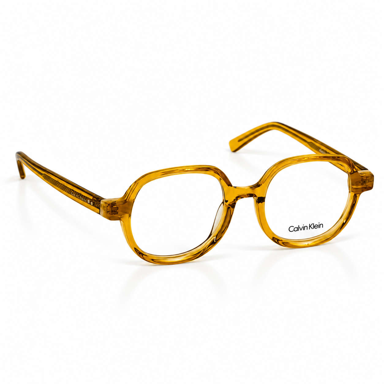 Calvin Klein – 48 – Mustard –  Acetate- Optics – Unisex - Premium