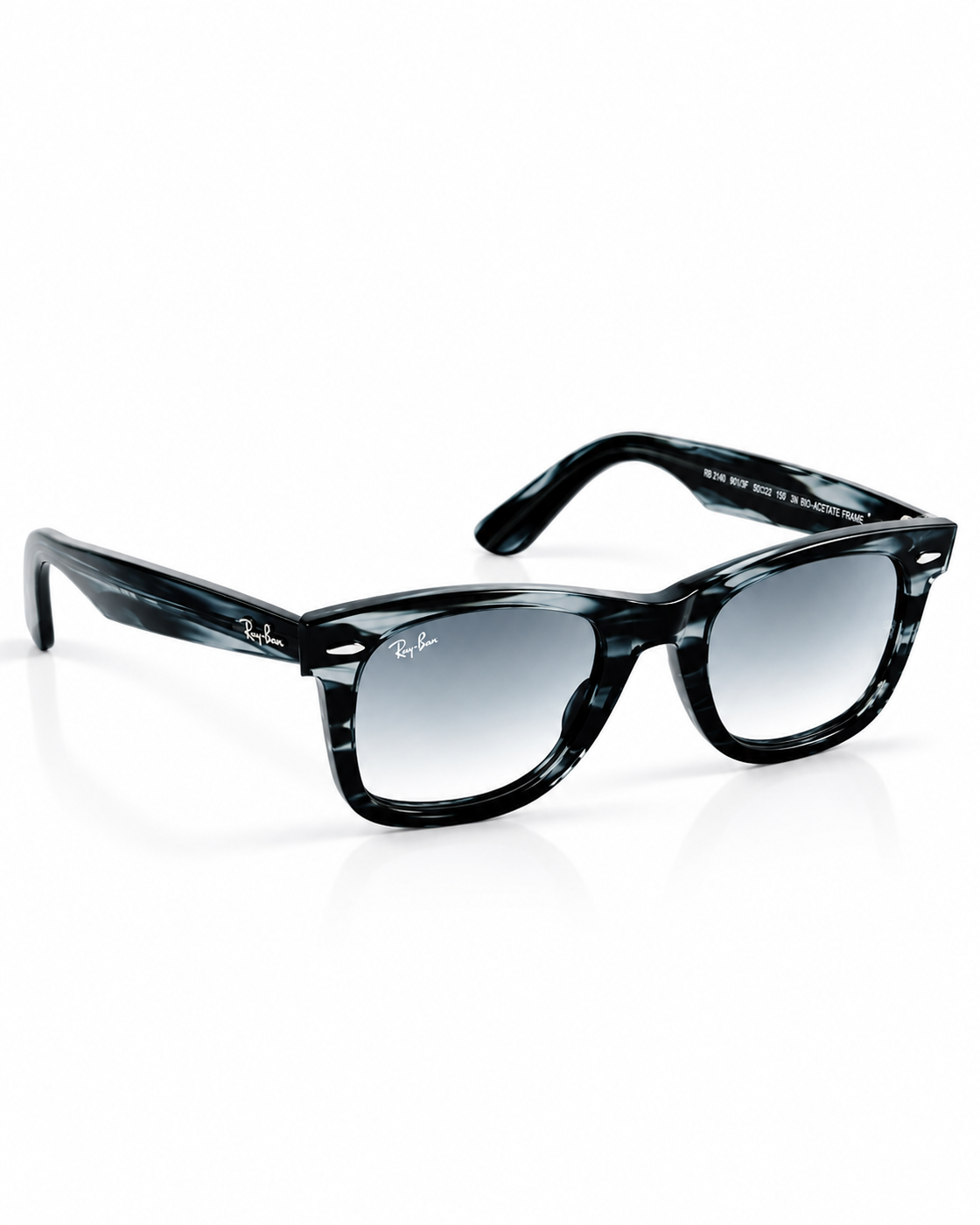 RayBan – 2140 – 50 – Grey Textured –  Acetate- Sunglasses – Unisex - Premium