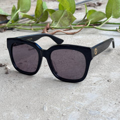Gucci – 1338 - 50 – Black  - Acetate - Sunglasses – Ladies - Premium