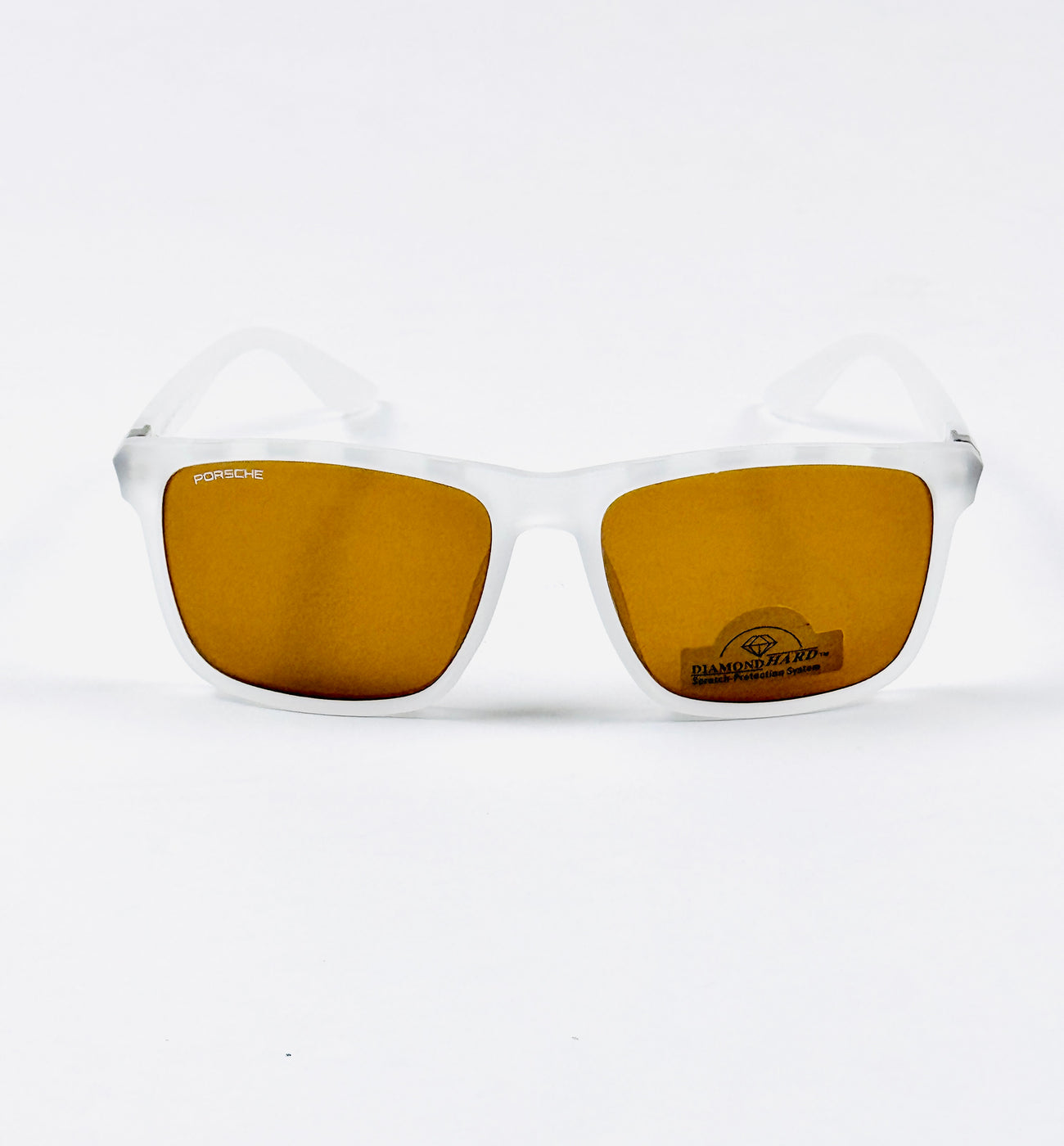 Porsche – 8393 – 56 – White Brown –  Acetate- Sunglasses – Unisex (Glass Lens)