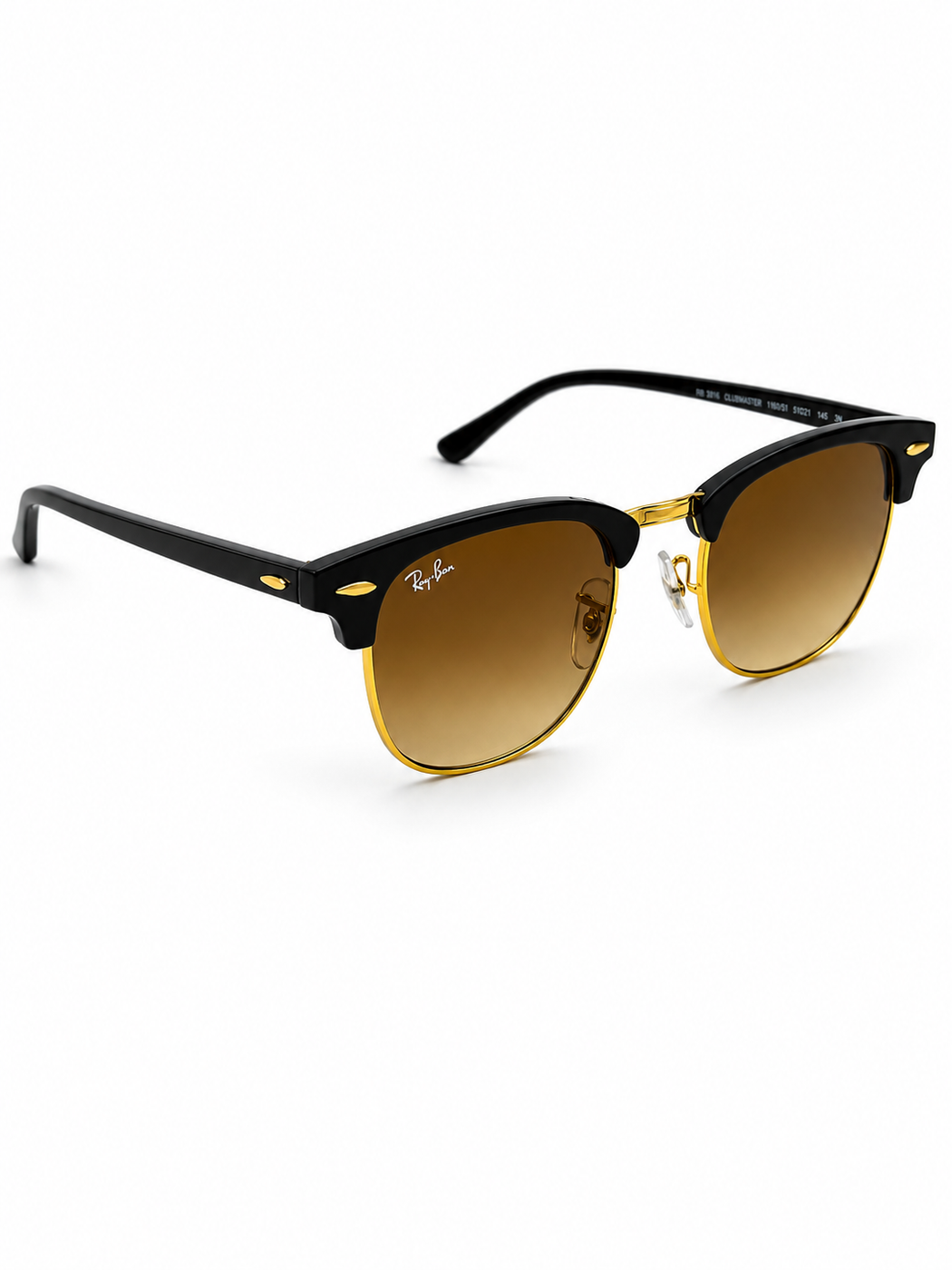 Ray Ban – 3016 – Clubmaster – Golden Brown – Sunglasses - Premium