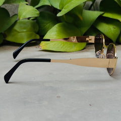 Celine – Triomphe - 55 – Golden Brown – Metal – Sunglasses - Ladies