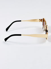 Celine – Triomphe - 55 – Golden Brown – Metal – Sunglasses - Unisex