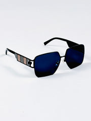 Burberry – 2A478 – 56 – Black – Metal – Sunglasses – Unisex