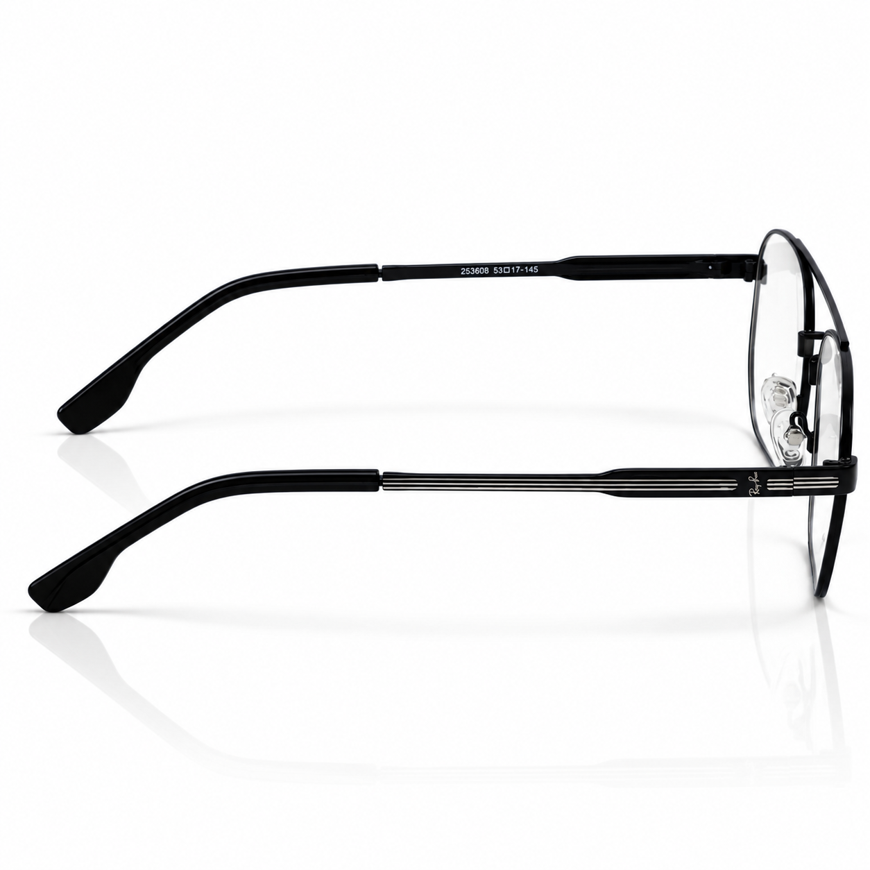 Rayban – 253608 – 53 - Silver Black – Metal – Optics - Unisex