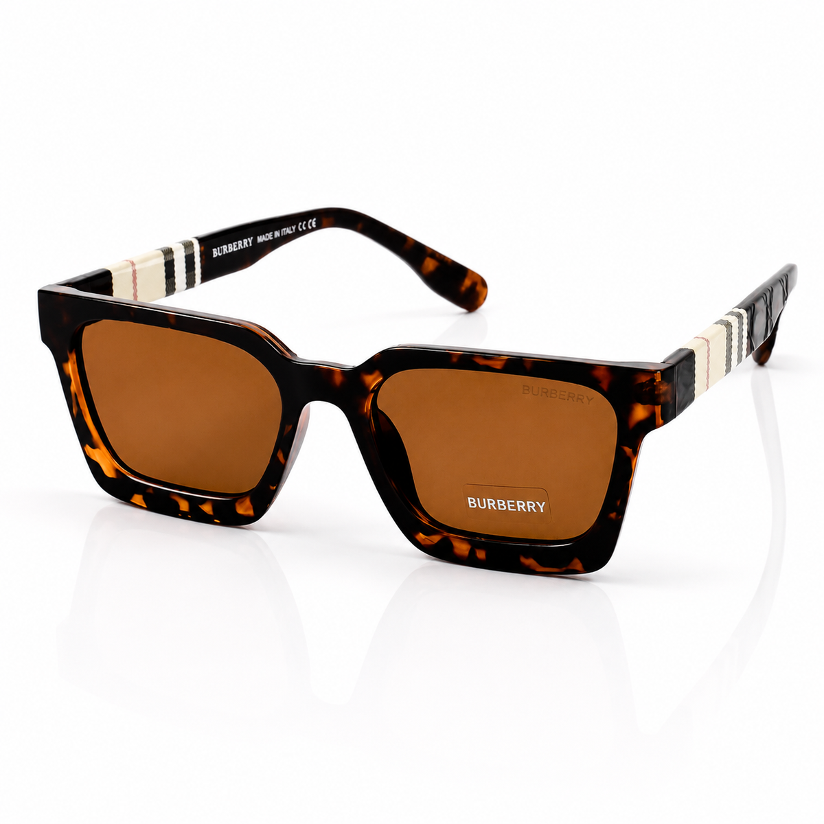 Burberry - 7717 – 53 – Tortoise – Acetate – Sunglasses – Unisex