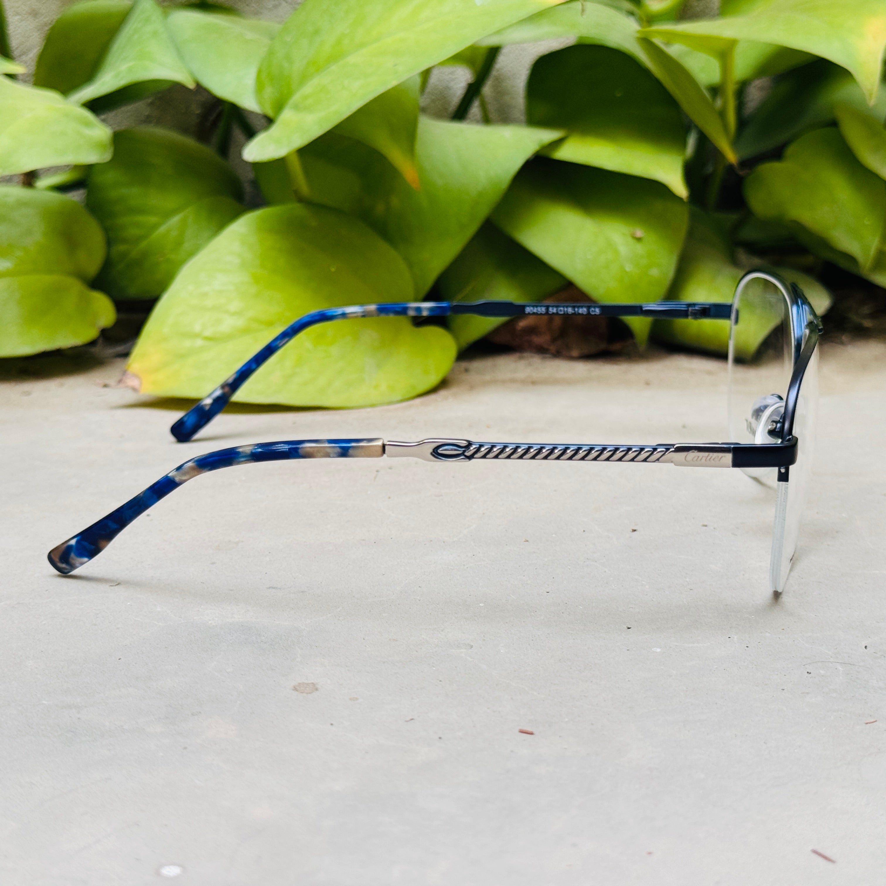 Cartier – 90455 – 54 – Silver Blue –  Metal - Optics – Unisex