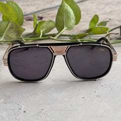 Cazal – 665 - 60 – Golden Black - Metal - Sunglasses – Unisex - Premium