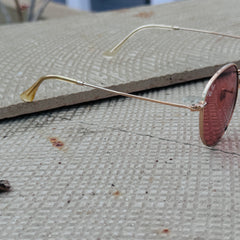 Rayban – 3447 – 50 – Golden Pink – Metal – Sunglasses – Unisex - Premium