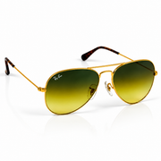 Rayban – 3026 – 59 – Golden Yellow – Metal – Sunglasses – Unisex - Premium