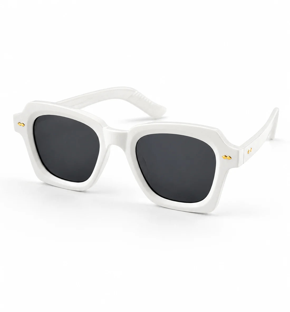 Moscot – 6504 – 47 - White Black – Acetate  – Sunglasses - Unisex