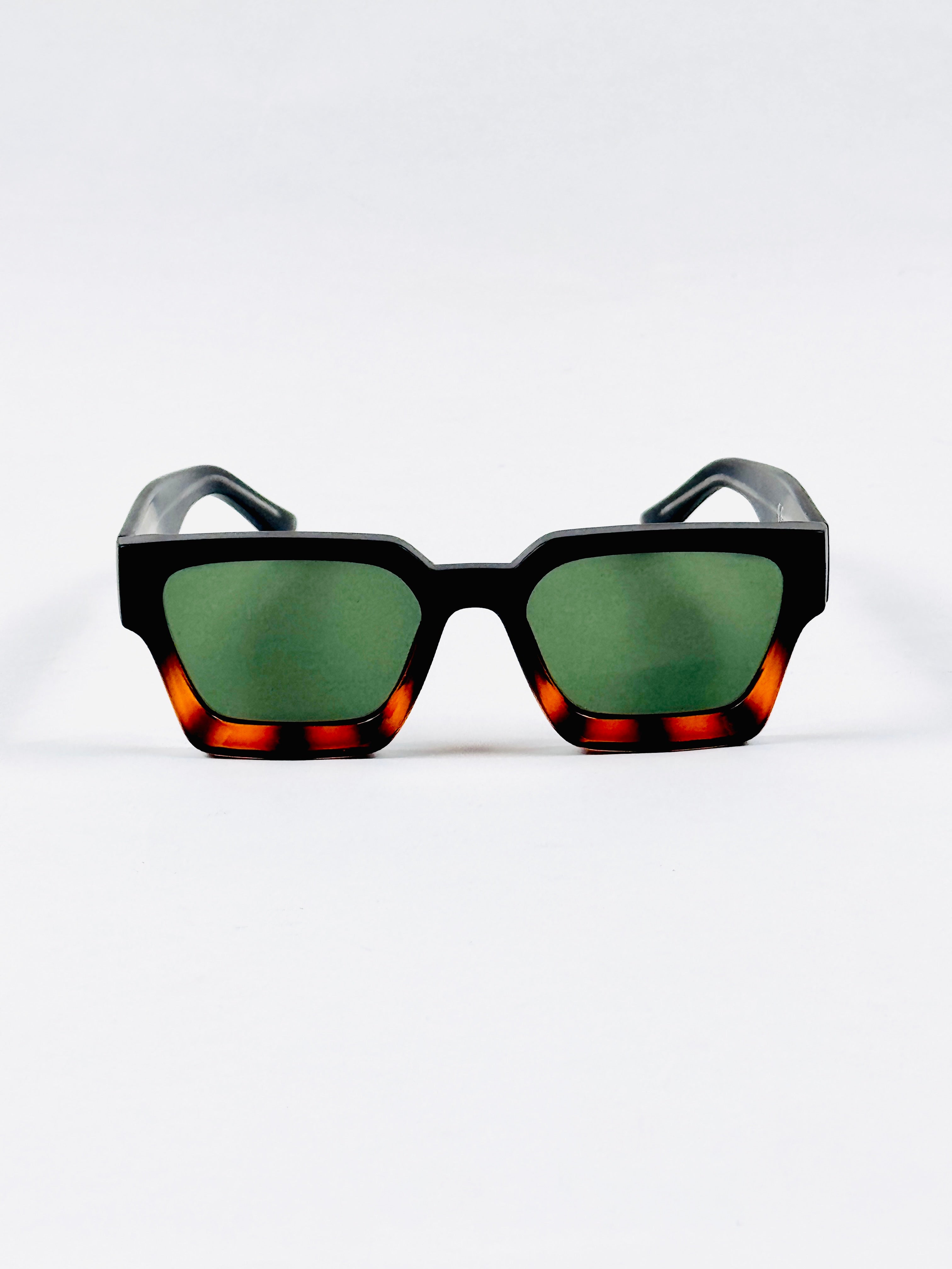 Moscot - 6259 – 54 – Black Tortoise Green – Acetate – Sunglasses – Unisex