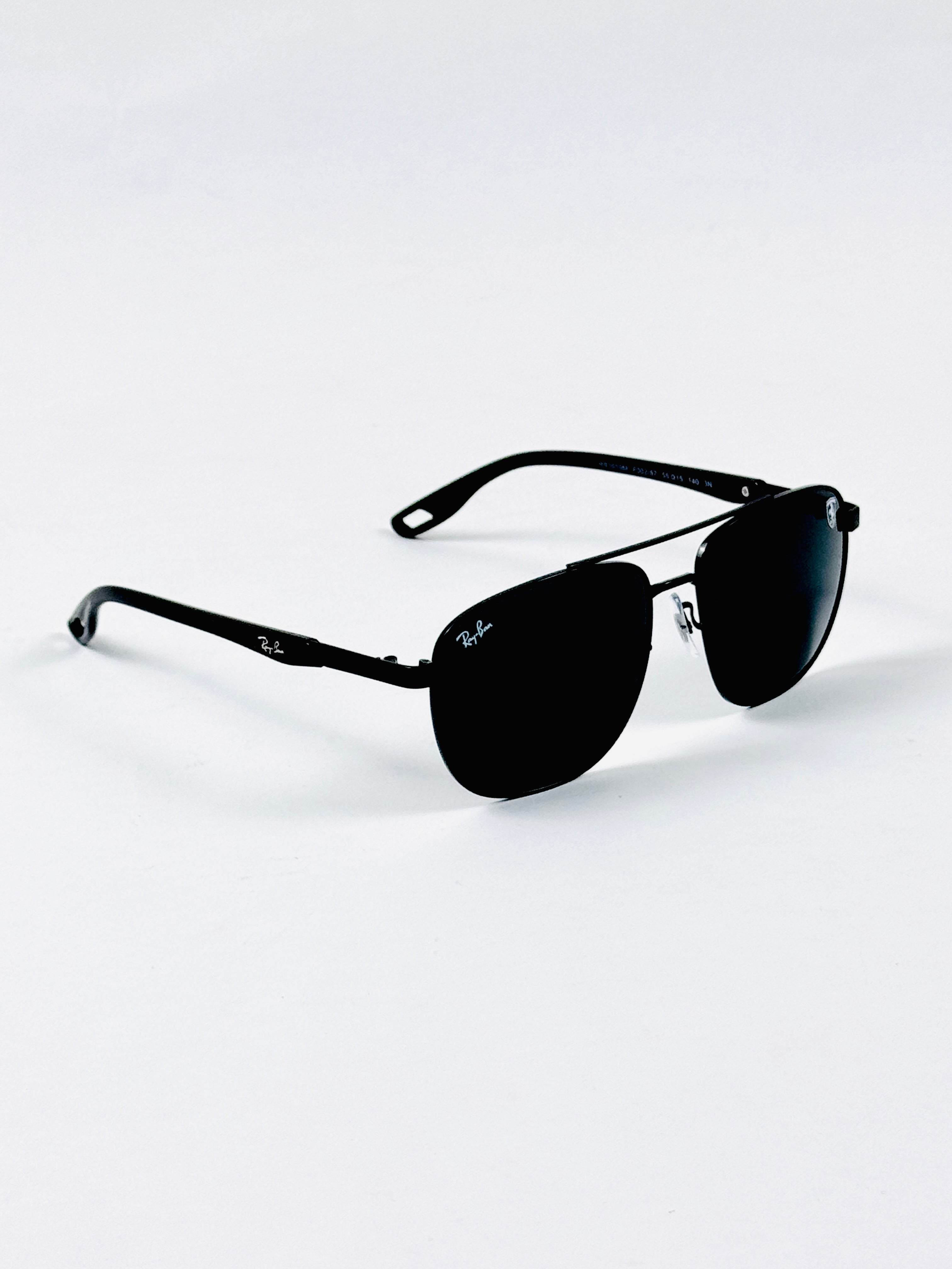 RayBan – 3659 – 55 – Black –  Metal - Sunglasses – Unisex - Premium