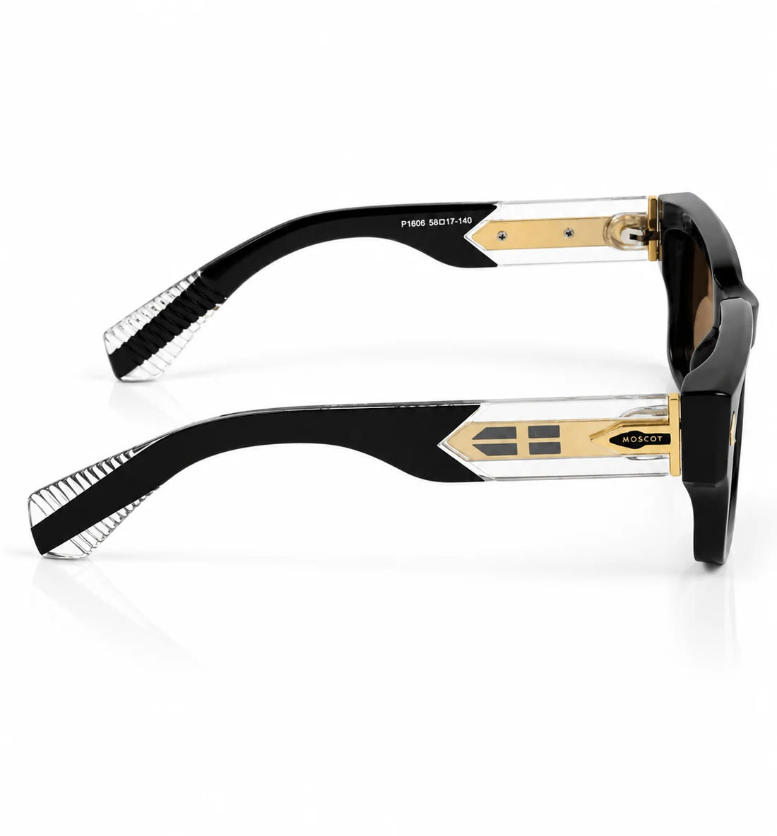 Moscot – 1605 – 56 - Black Brown – Acetate – Sunglasses - Unisex