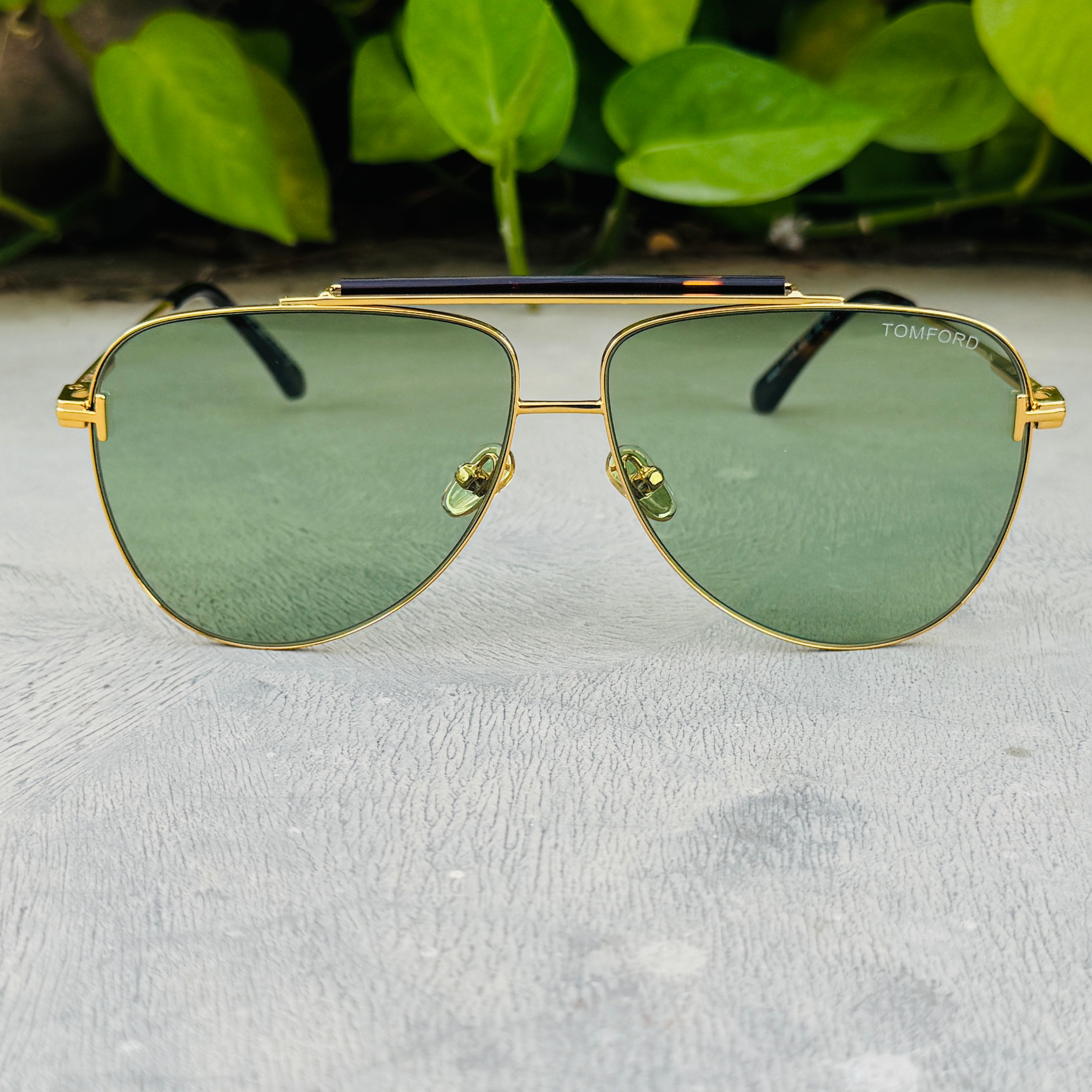 Tom Ford – 1018 - 60 – Golden Green – Metal - Sunglasses – Unisex - Premium
