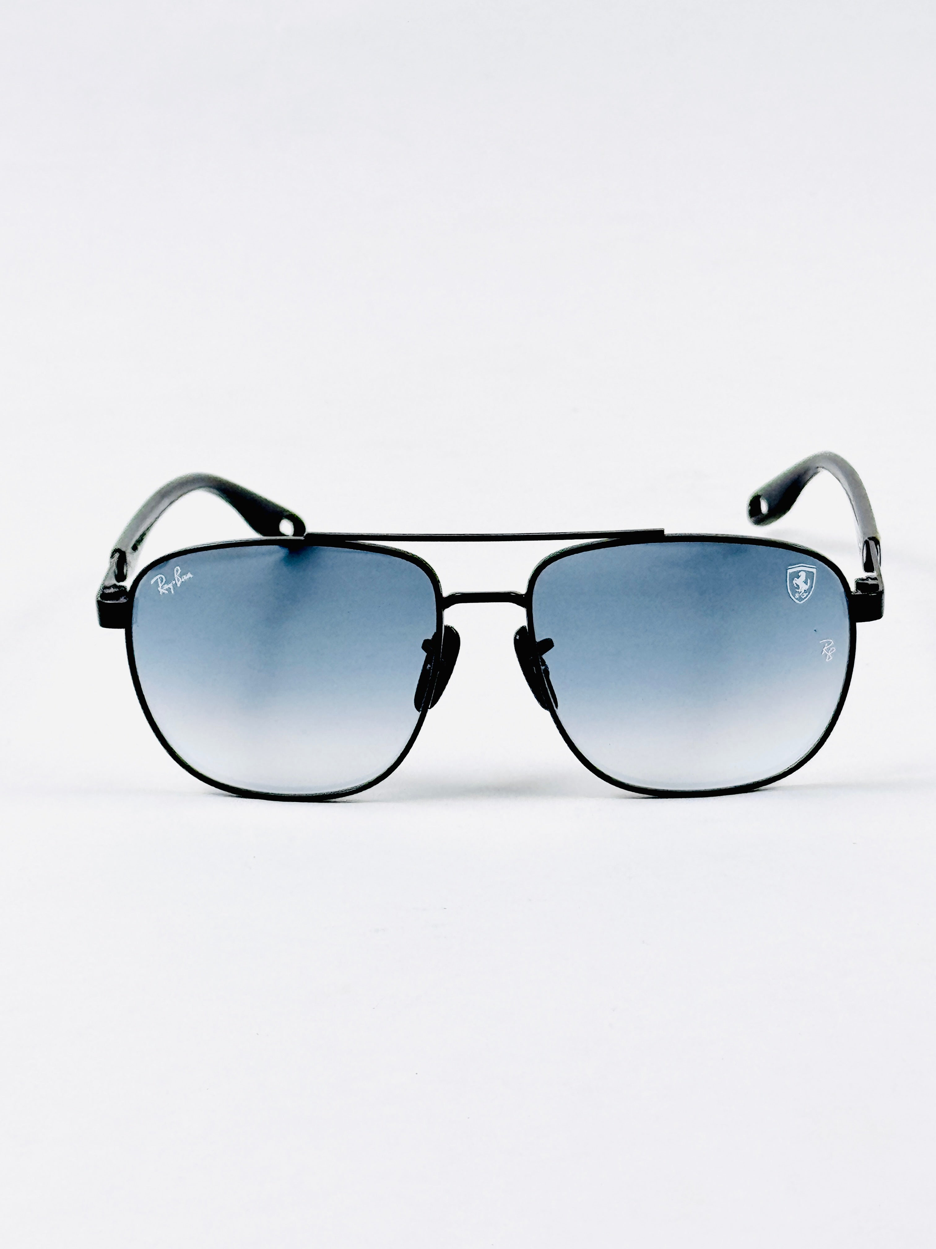 RayBan – 3659 – 55 – Black Blue –  Metal - Sunglasses – Unisex - Premium