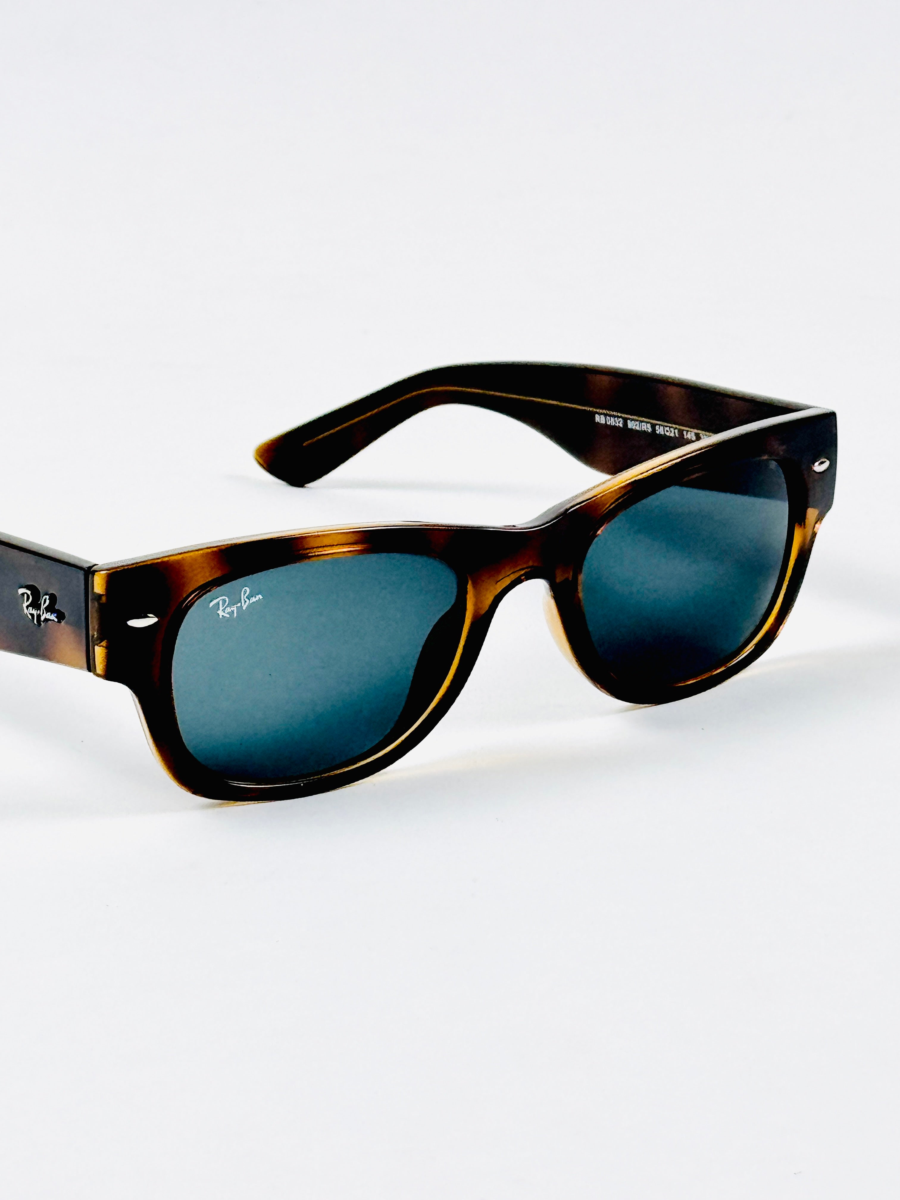 RayBan – 0832 – 56 – Tortoise Black –  Acetate - Sunglasses – Unisex - Premium