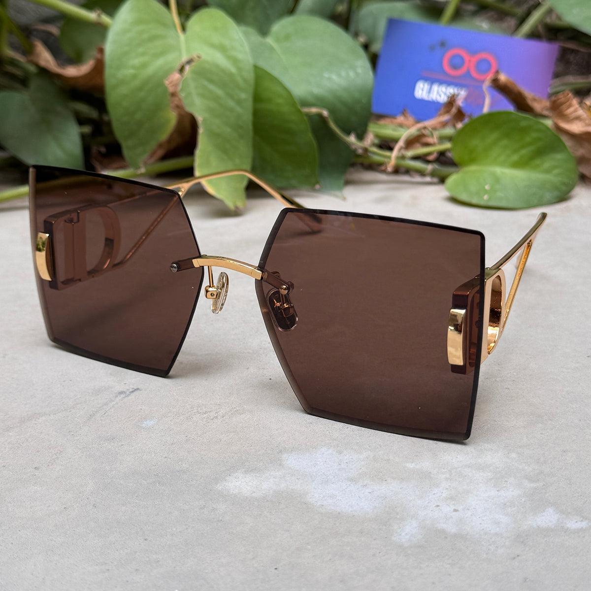 Dior – Montaigne s7u - 64 – Brown – Metal - Sunglasses – Ladies - Premium