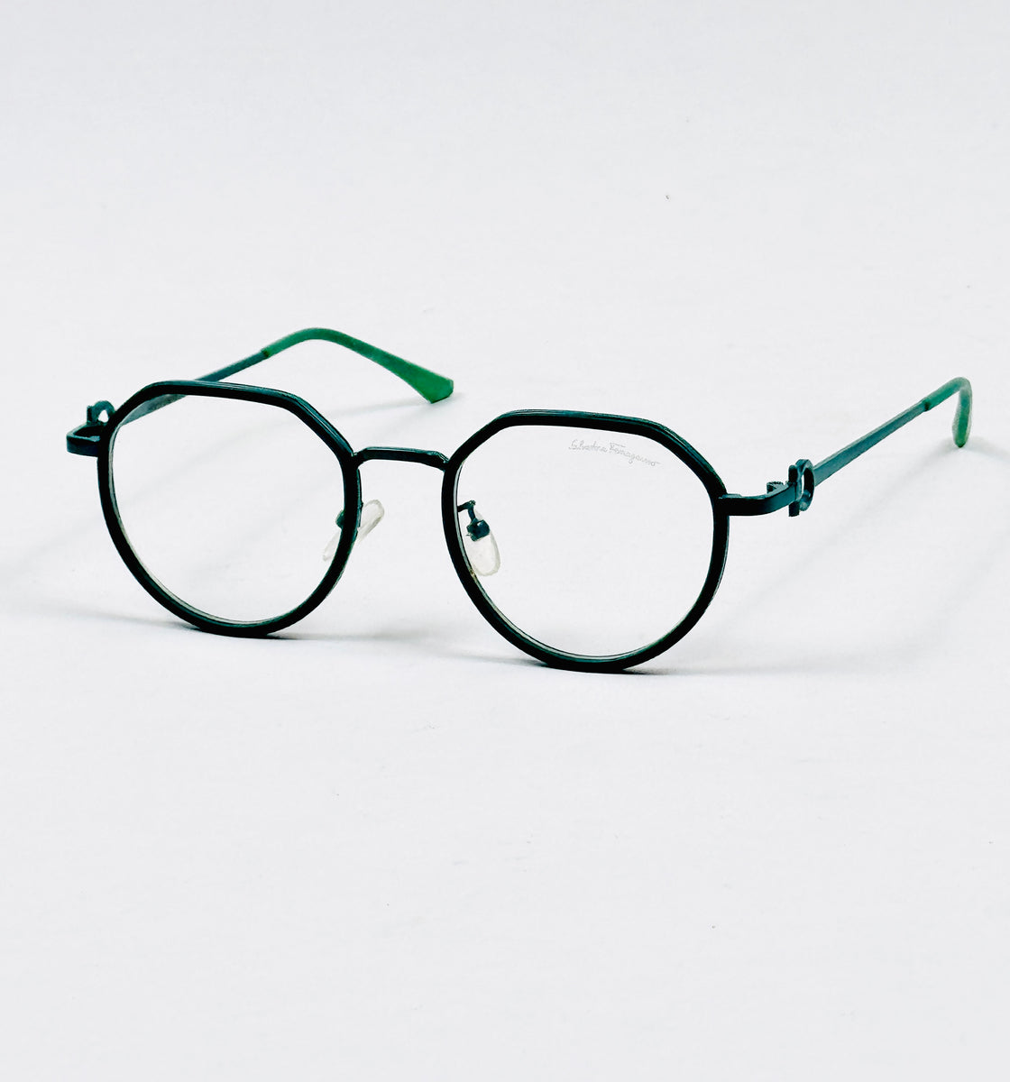 Ferragamo – 5580 – 54 – Green – Metal – Optics – Unisex
