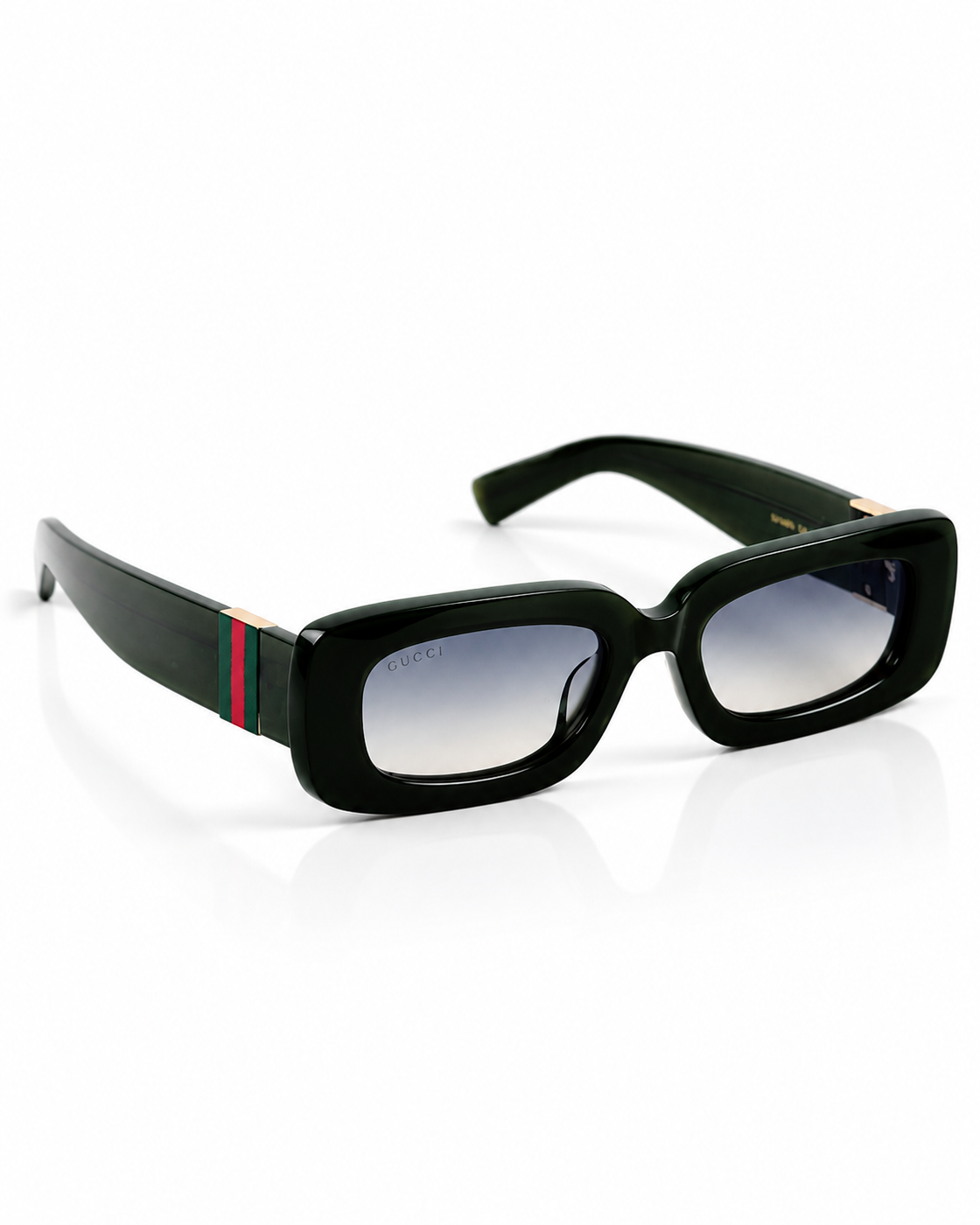 Gucci - 1668 - 51 - Transparent Green - Acetate - Rectangle - Sunglasses - Premium