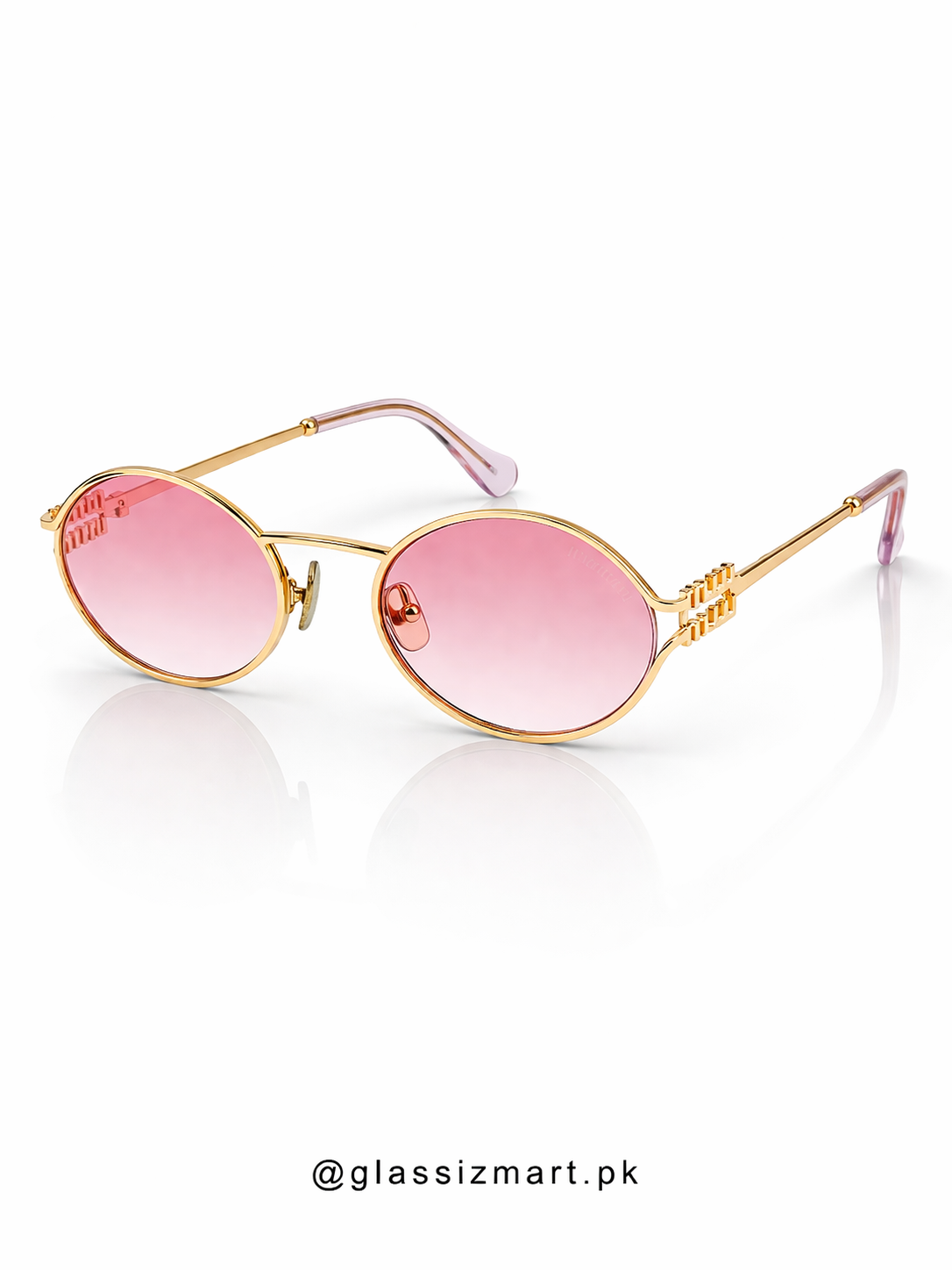 Miu Miu – SU52y - 55 – Golden Pink – Metal - Sunglasses – Ladies - Premium