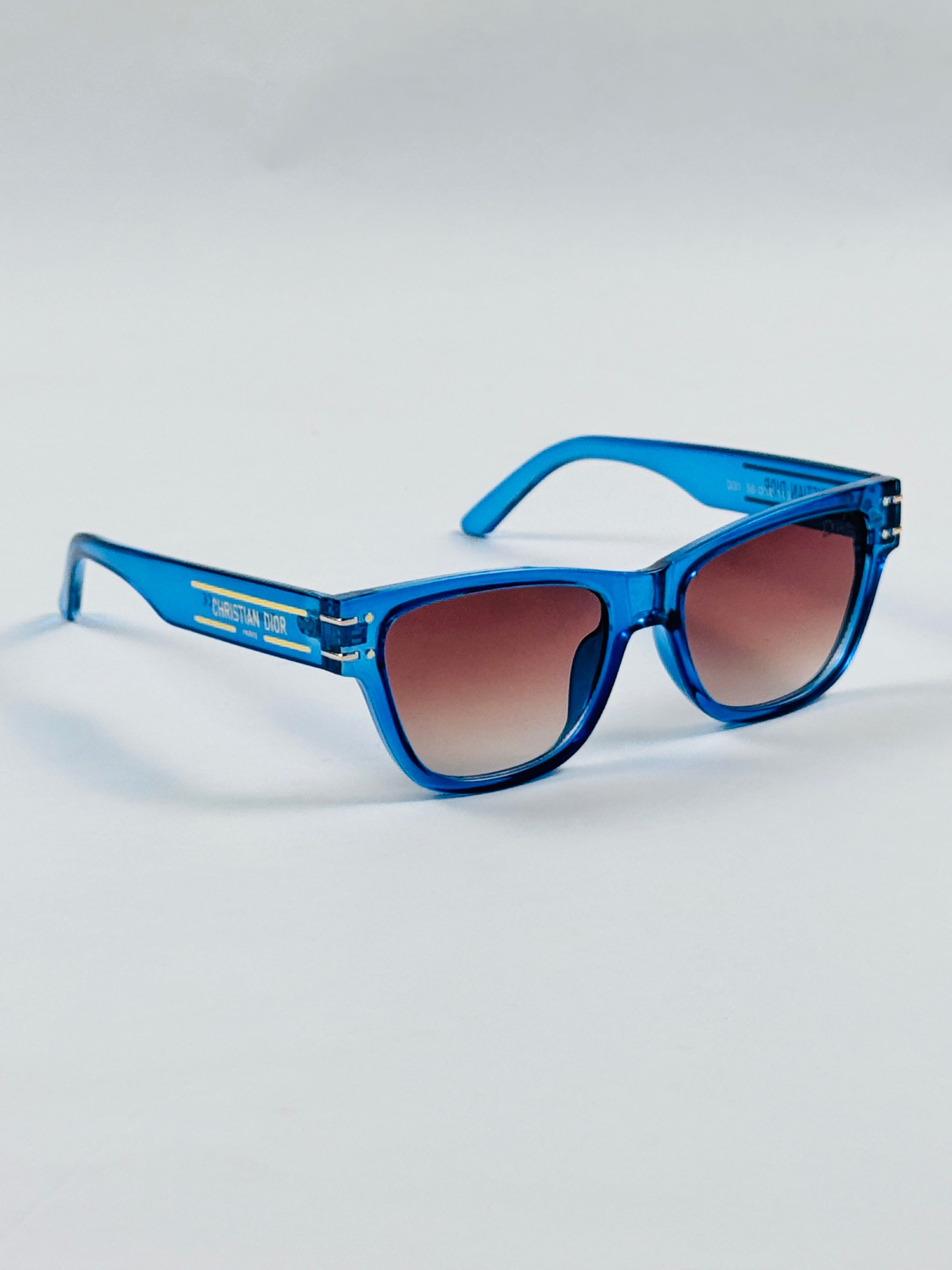Dior - D31 – 56 – Blue Brown – Acetate – Sunglasses – Unisex