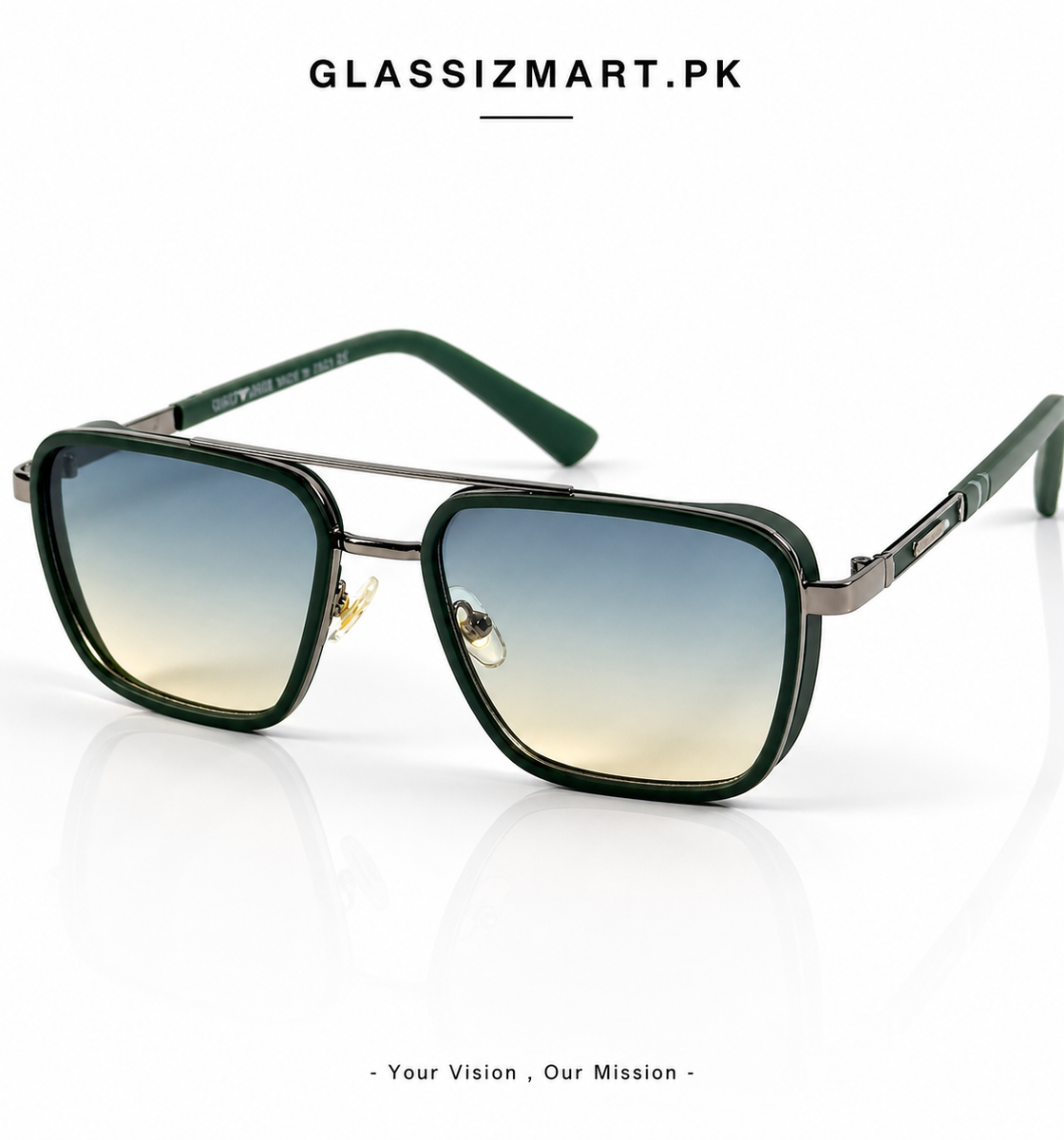 Armani – 58446 - 53 – Green Multi - Metal - Sunglasses – Unisex