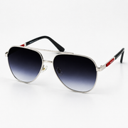 Prada – PR112 - 59 – Silver Black Gradient – Metal – Sunglasses
