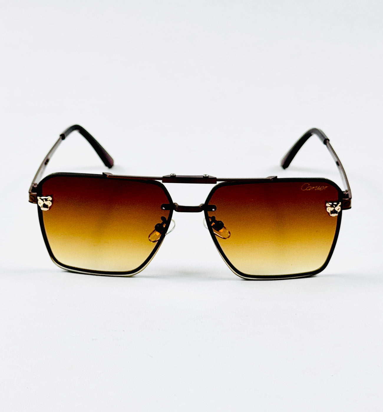Cartier – 23061 – 59 – Brown – Metal – Sunglasses – Unisex