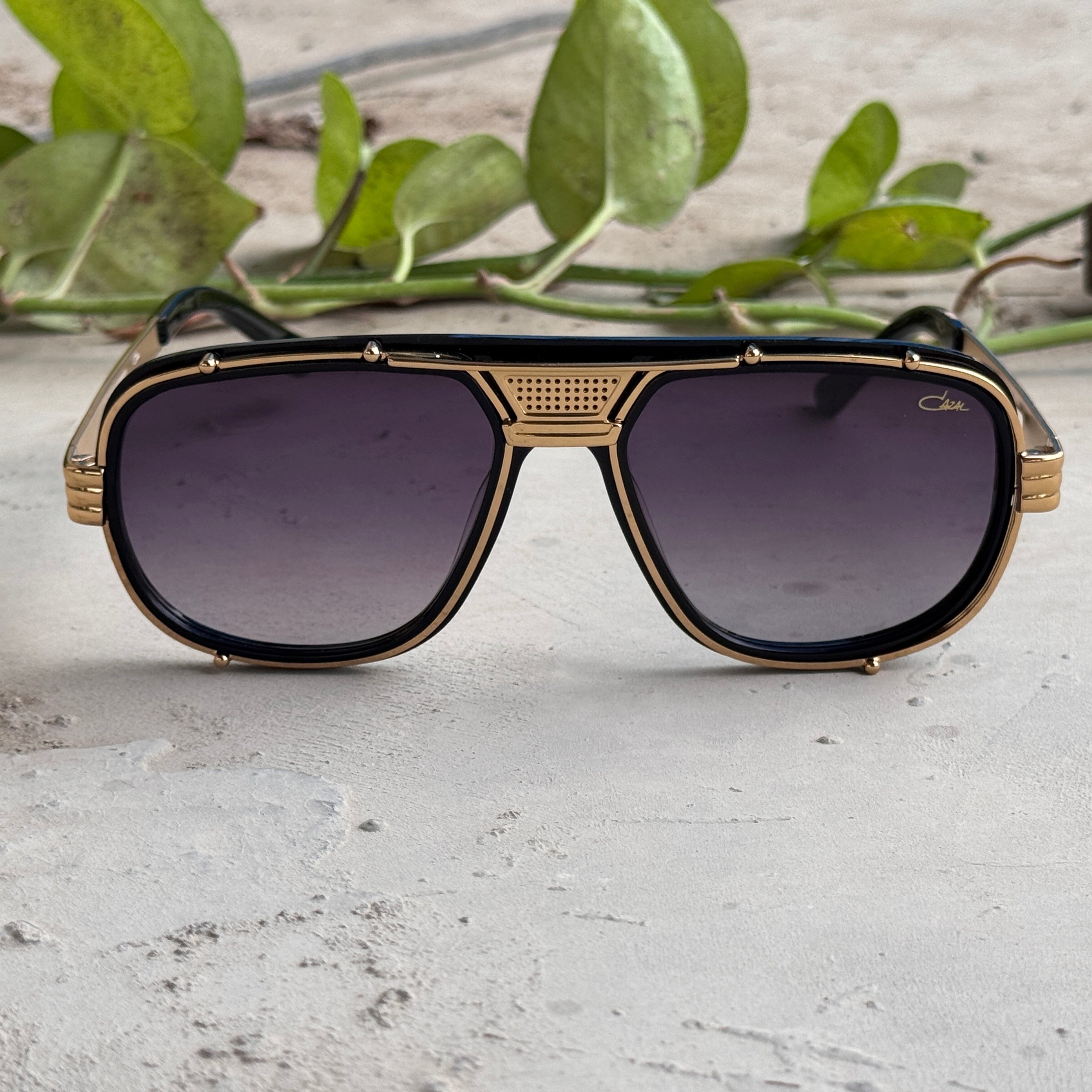 Cazal – 665 - 60 – Golden Black Gradient - Metal - Sunglasses – Unisex - Premium