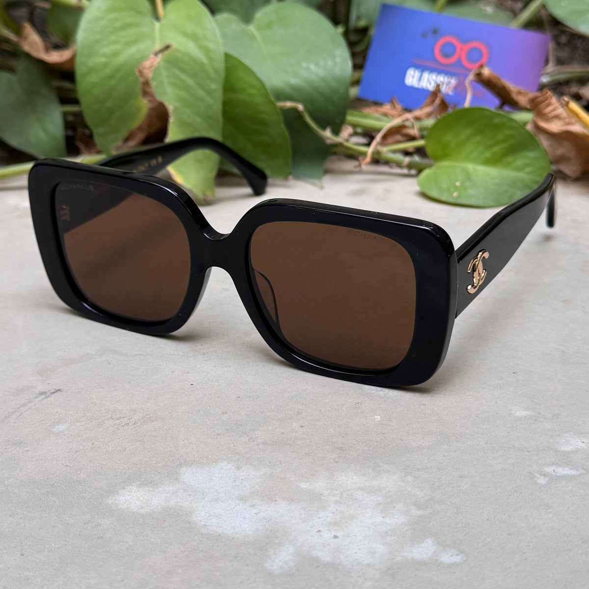 Chanel – 9149 - 55 – Black Brown – Acetate - Sunglasses – Ladies - Premium